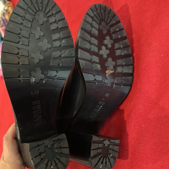 Polo by Ralph Lauren Black Heeled Boots - Picture 5 of 5